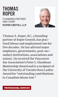 Thomas A. Roper, K.C. BIV BC500 profile
